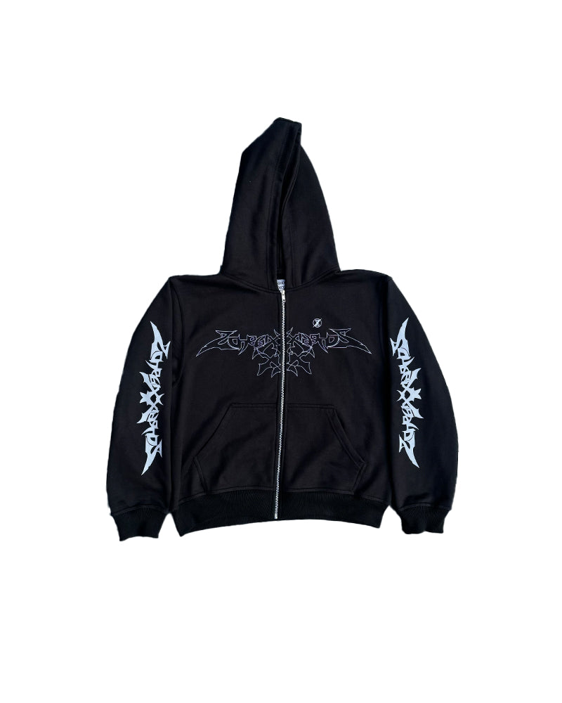 Heavy metal zip up hoodies sale